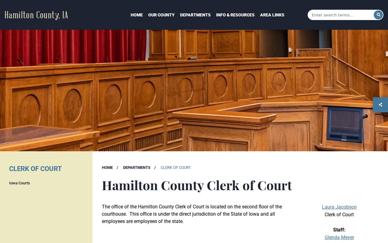 Hamilton County court case lookup clerk office information