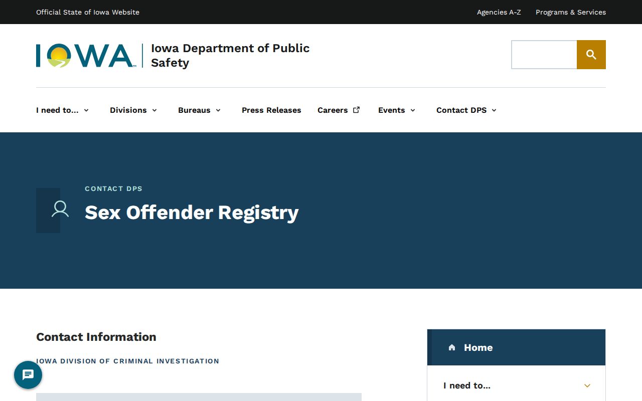 Iowa registry office contact for Hamilton County sex offender records
